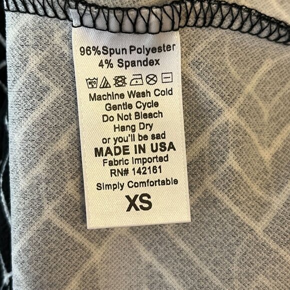 LuLaRoe Womens Skirt XS Pencil Straight Black Blue Stretch Work Casual Fall - Picture 8 of 8